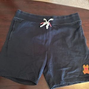 Psycho bunny zipper pocket navy blue shorts